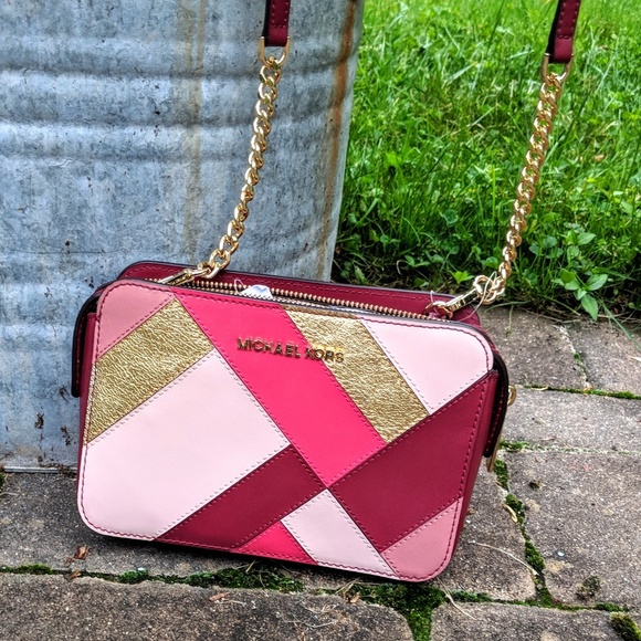 Michael Kors Handbags - 🎉HP🎉 Michael Kors Small Adele Crossbody Mulberry